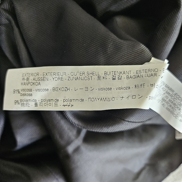 New Zara Double Breasted Textured Weaver Grey Blazer/Jacket Groufit NWT XS - Picture 14 of 15
